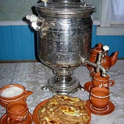 Чай с калитками в доме- музее д. Рубчойла