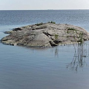Rocks in Ladoga Lake