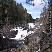 Водопад Кивач весной