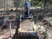 Могила воина П.П.Цесаркина, г.Кемь, 14-й км шоссе Кемь-Калевала, гражданское кладбище 