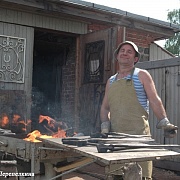 Open-air forge workshop