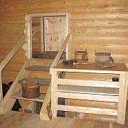 Exposition in historical village of Kinerma